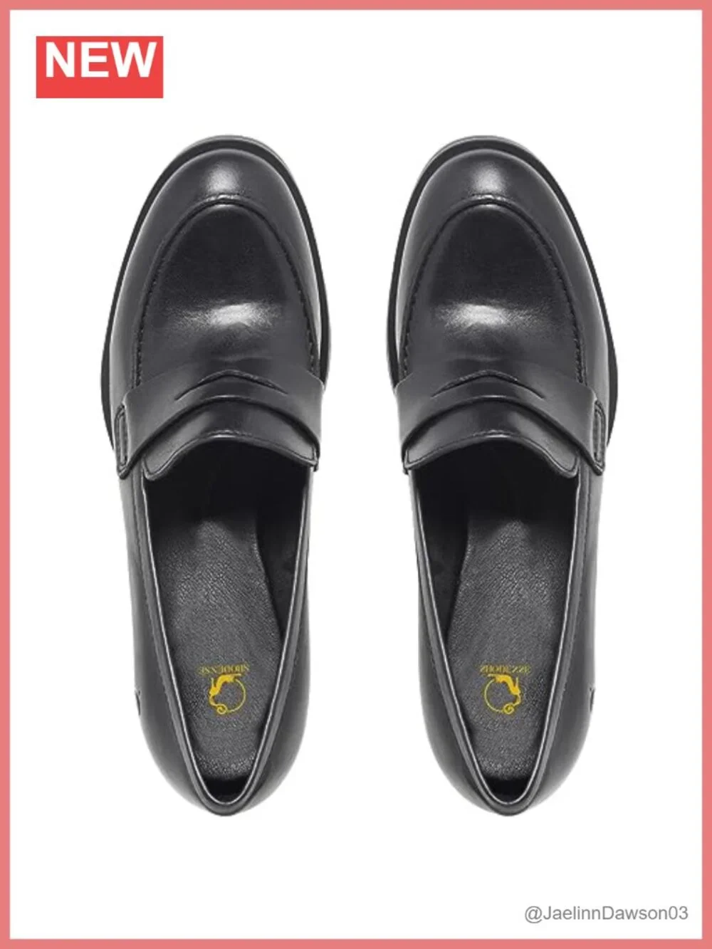 Vintage Chunky Heel Loafers Platform Oxfords Slip On Dress Shoes